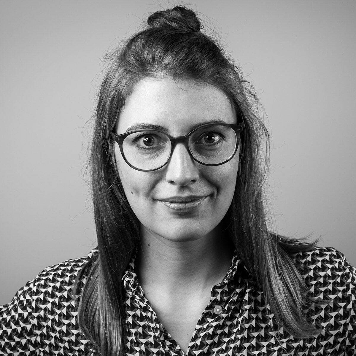 Texanerin Anna Koch schwarz-weiß