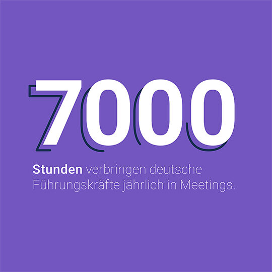 Indego Fakt: 7000 Stunden verbringen deutsche Führungskräfte jährlich in Meetings